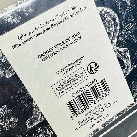NEW! Christian Dior Blue & White Toile de Jouy Motif Unlined Notebook - Picture 14 of 14